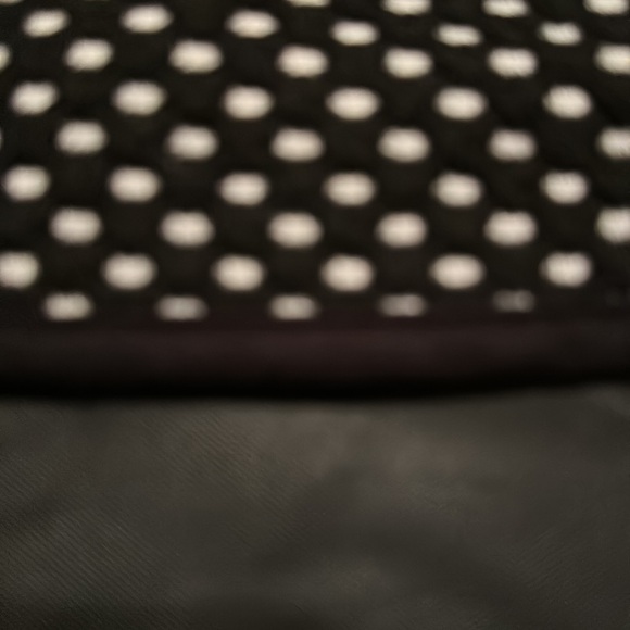 black and white polka dotted thicker material knit - Picture 5 of 6